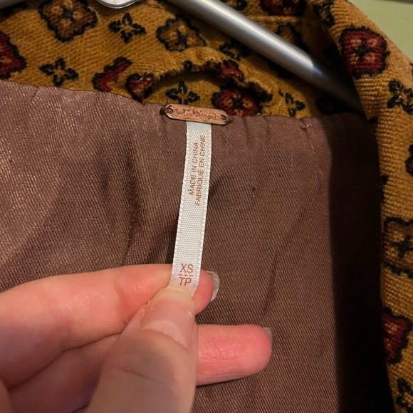 FREE PEOPLE Printed Corduroy Blazer - Picture 4 of 4